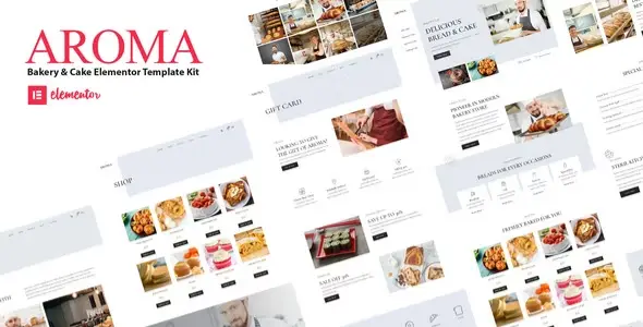 Aroma – Bakery & Cake Elementor Template Kit