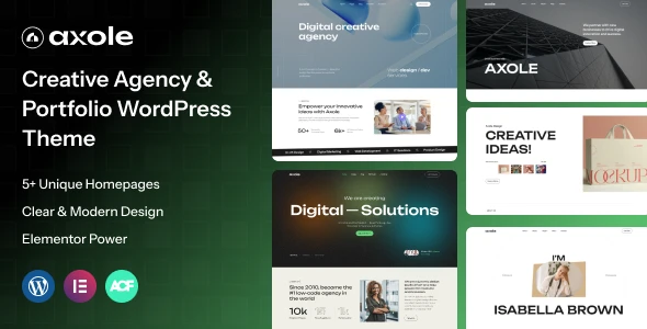 Axole – Creative Agency & Portfolio WordPress Theme